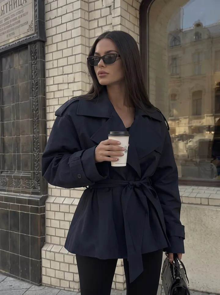 Navy Trench Coat