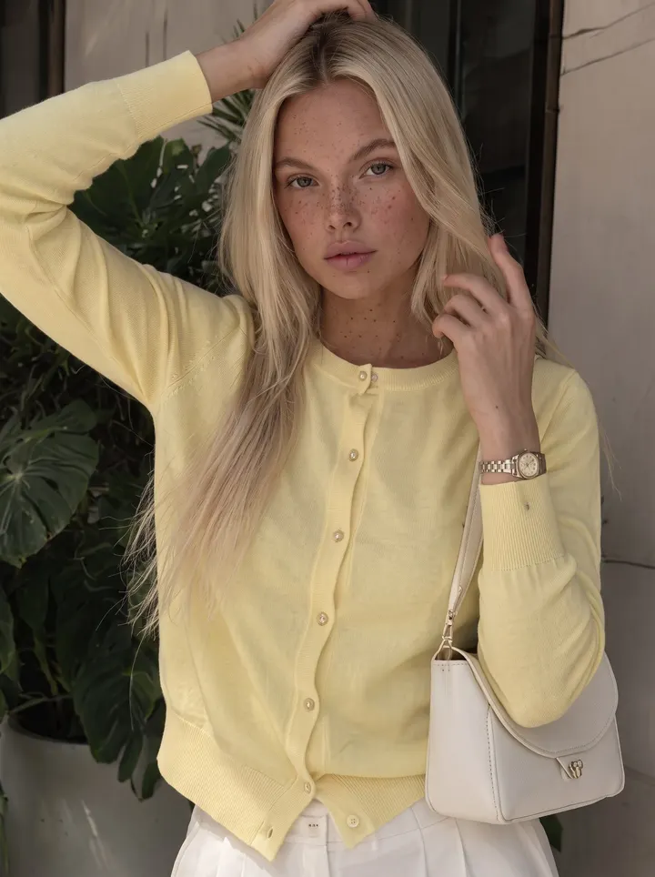 Lemon Knit Cardigan